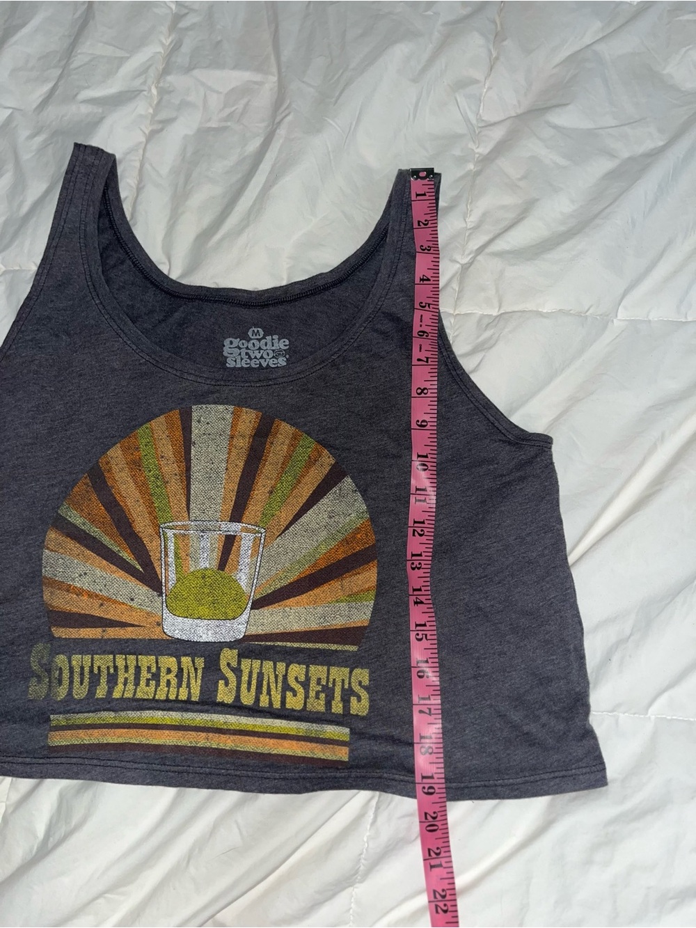 Southern Sunsets Graphic Tank Top - Charcoal - Picture 7 of 7